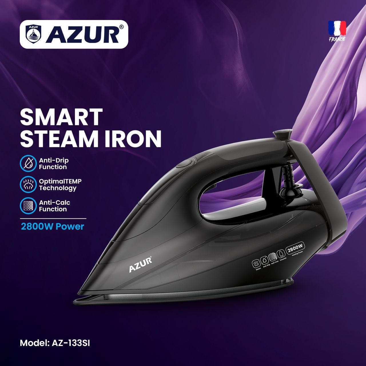 اتو بخار هوشمند آزور مدل AZ-133